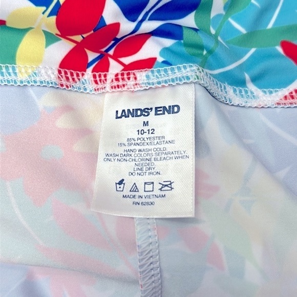 Women’s Lands’ End Floral Polyester & Spandex Wide Leg Beach Pants Size M(10-12) - Picture 8 of 8